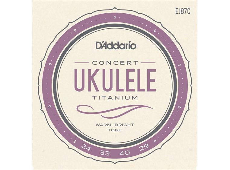 D'addario EJ87C Ukulele strenger (Concert Titanium)